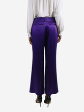 Load image into Gallery viewer, Purple satin trousers - size IT 38 Trousers Tom Ford 

