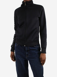 Valentino Black Rockstud track jacket - size XS