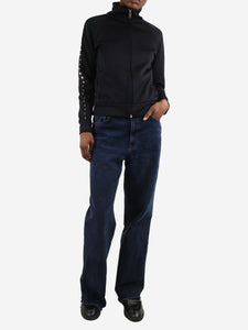 Valentino Black Rockstud track jacket - size XS