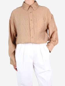 Anine Bing Brown button-up shirt - size S
