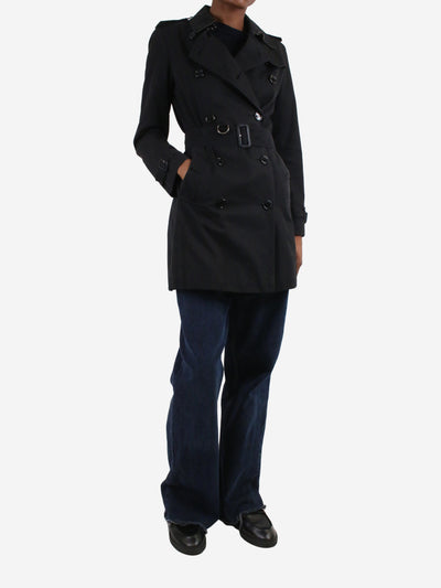 Black short double-breasted trench coat - size UK 6 Coats & Jackets Burberry 