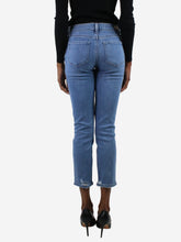 Load image into Gallery viewer, Blue cropped mid-rise jeans - Brand size 24 Trousers Paige 
