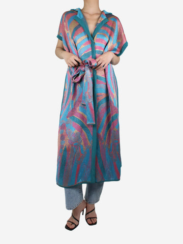Blue sparkly patterned dress- size UK 8 Dresses Ekaterina Kukhareva 