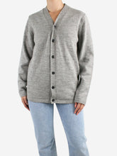Load image into Gallery viewer, Grey wool cardigan - size S Knitwear Margaret Howell 
