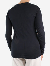 Load image into Gallery viewer, Black round-neck long sleeve top - size S Tops Rag &amp; Bone 
