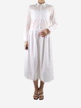 Load image into Gallery viewer, White button-up lace trim maxi dress - size S Dresses Zadig &amp; Voltaire 
