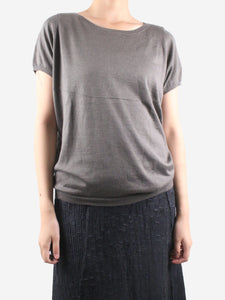 Brunello Cucinelli Grey cashmere T-shirt - size