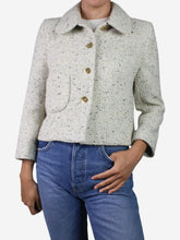 Load image into Gallery viewer, Neutral speckled tweed jacket - size M Coats &amp; Jackets Ba&amp;sh 
