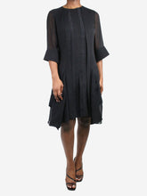 Load image into Gallery viewer, Black sheer-sleeved dress - size FR 42 Dresses Chloe 
