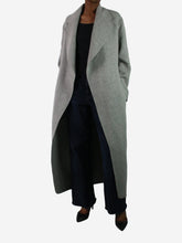 Load image into Gallery viewer, Grey maxi belted wool-cashmere blend coat - size EU 34 Coats &amp; Jackets Acne Studio 
