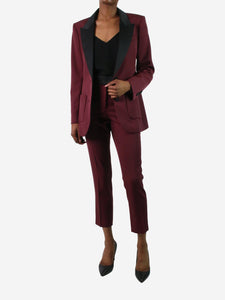 Racil Red blazer and trousers suit set - size UK 6