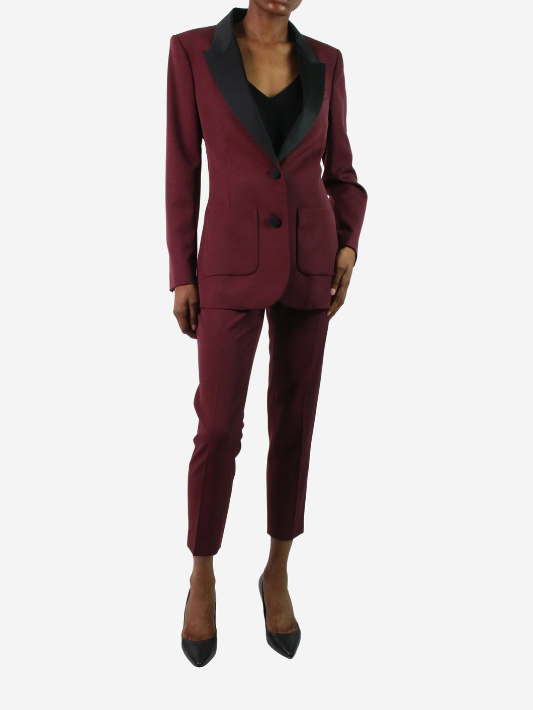Red blazer and trousers suit set - size UK 6 Suits Racil 