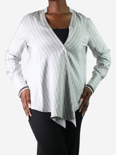 Load image into Gallery viewer, Grey striped shirt - size M Tops Brunello Cucinelli 
