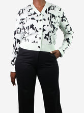 Load image into Gallery viewer, Green floral knit cardigan - size L Knitwear Proenza Schouler 
