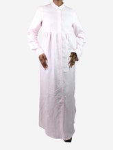 Load image into Gallery viewer, Pink striped shirt dress - size L Dresses Bottega Egnazia 
