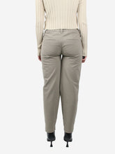 Load image into Gallery viewer, Green elasticated-waist joggers - size UK 8 Trousers Brunello Cucinelli 
