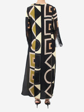 Load image into Gallery viewer, Black geometric printed dress - size M Dresses Louisa Parris 

