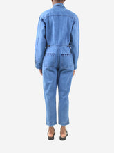 Load image into Gallery viewer, Blue denim jumpsuit - size XS Jumpsuits Still Here 
