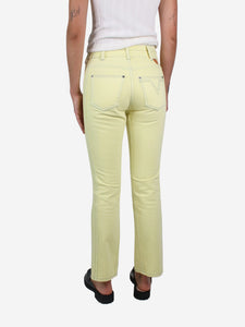 Louis Vuitton Yellow zip mini-flare jeans - size FR 36