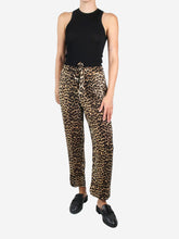 Load image into Gallery viewer, Leopard print light trousers - size EU 36 Trousers Ganni 
