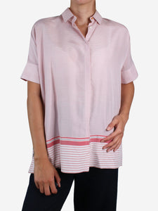 Loro Piana Red striped silk shirt - size S