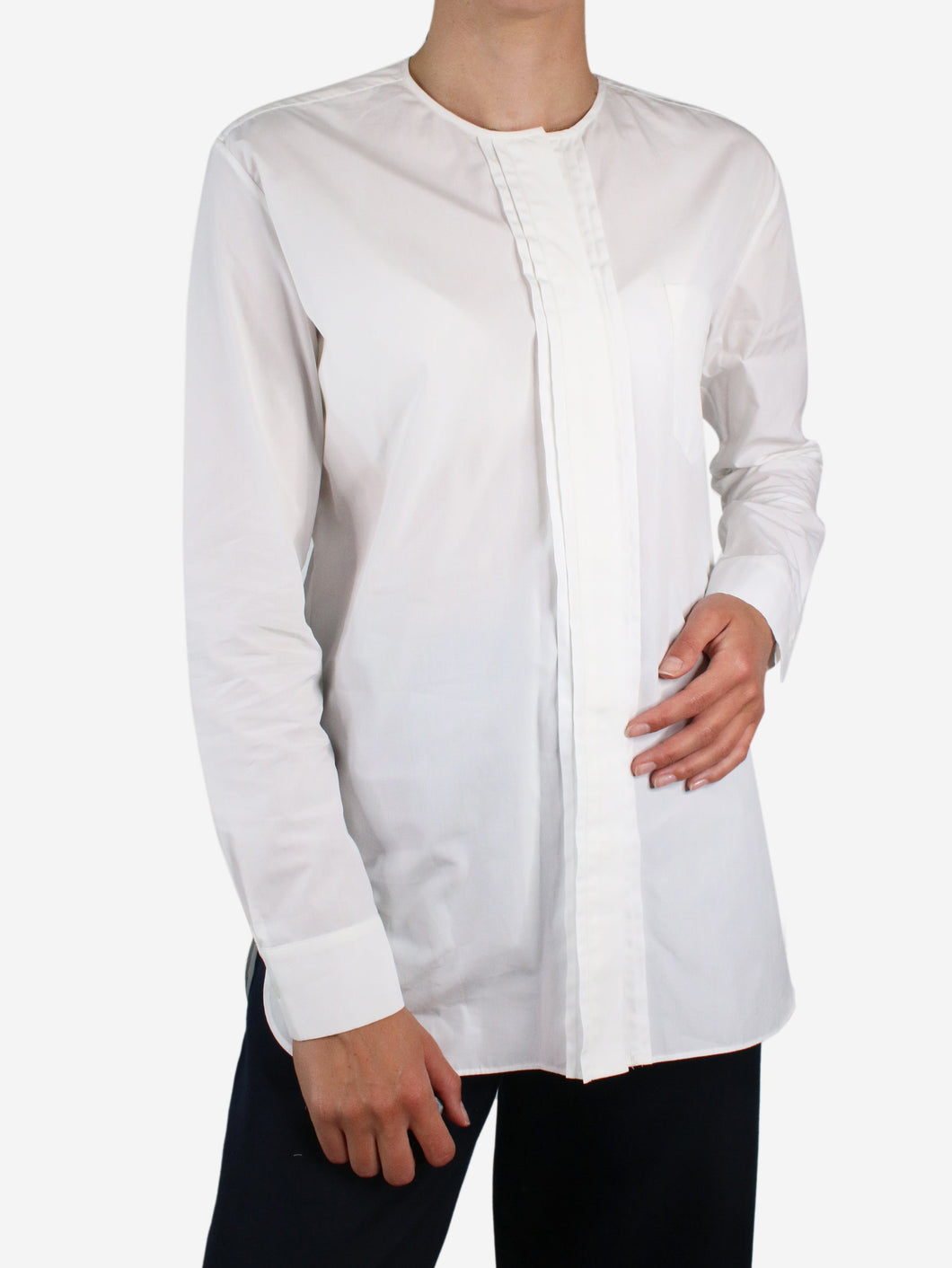 White cotton pocket shirt - size IT 40 Tops Loro Piana 