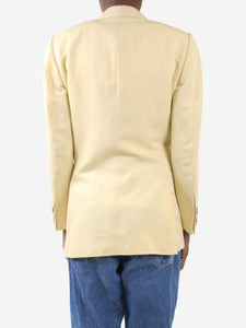 Umit Benan B+ Yellow double-breasted blazer - size IT 36
