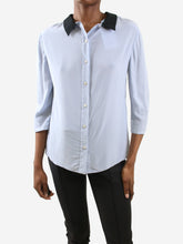 Load image into Gallery viewer, Blue collared blouse - size IT 38 Tops Prada 
