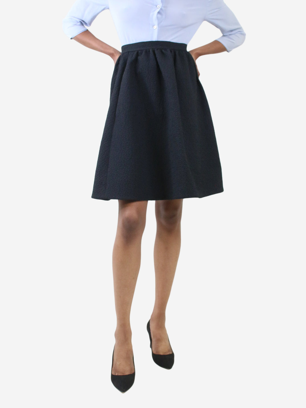 Knee length volume cloque skirt - no size label Skirts Erdem 