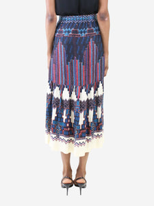 Ba&sh Multi printed pleated midi skirt - brand size 1