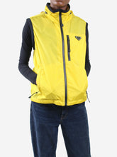 Load image into Gallery viewer, Yellow sleeveless hooded Re-nylon jacket - size IT 36 Coats &amp; Jackets Prada 
