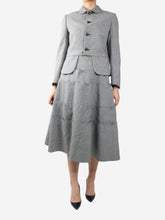 Load image into Gallery viewer, Black houndstooth skirt and jacket set - size XS/L Sets Comme Des Garçons 
