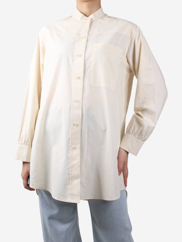 Cream oversized pocket shirt - size S Tops Julia Jentzsch 