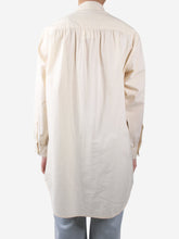 Load image into Gallery viewer, Cream oversized pocket shirt - size S Tops Julia Jentzsch 
