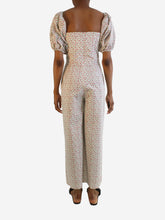 Load image into Gallery viewer, White corset wide leg floral jumpsuit - size IT 38 Jumpsuits Vivetta 
