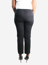 Load image into Gallery viewer, Black pleated embroidered side trousers - size UK 12 Trousers Lanvin 
