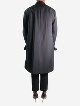 Load image into Gallery viewer, Black open wool coat - size FR 41 Coats &amp; Jackets Celine 
