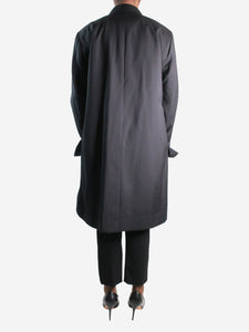 Celine Black open wool coat - size FR 41