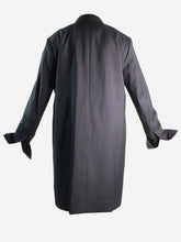 Load image into Gallery viewer, Black open wool coat - size FR 41 Coats &amp; Jackets Celine 
