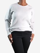 Load image into Gallery viewer, Grey long-sleeved pleated top - size 3 Tops Homme Plisse 
