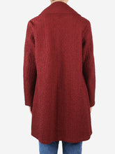 Load image into Gallery viewer, Red textured open button-up coat - size 3 Coats &amp; Jackets HaaT Issey Miyake 
