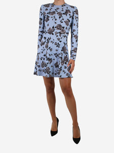 Red Valentino Blue rose printed dress - size IT 42