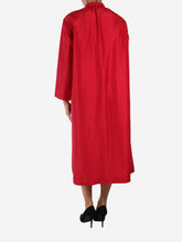 Load image into Gallery viewer, Red button-up long-sleeve shirt dress - size FR 38 Dresses Joseph 
