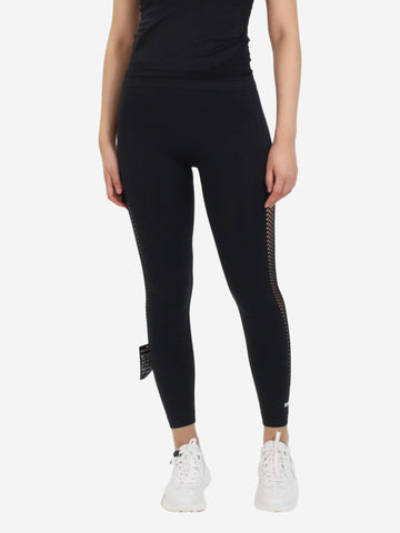 Black mesh leggings - size S Trousers Stella McCartney x Adidas 