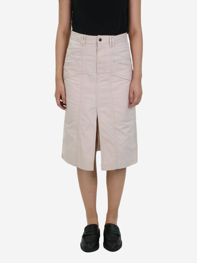 Cream pocket panelled midi skirt - size UK 10 Skirts Isabel Marant 