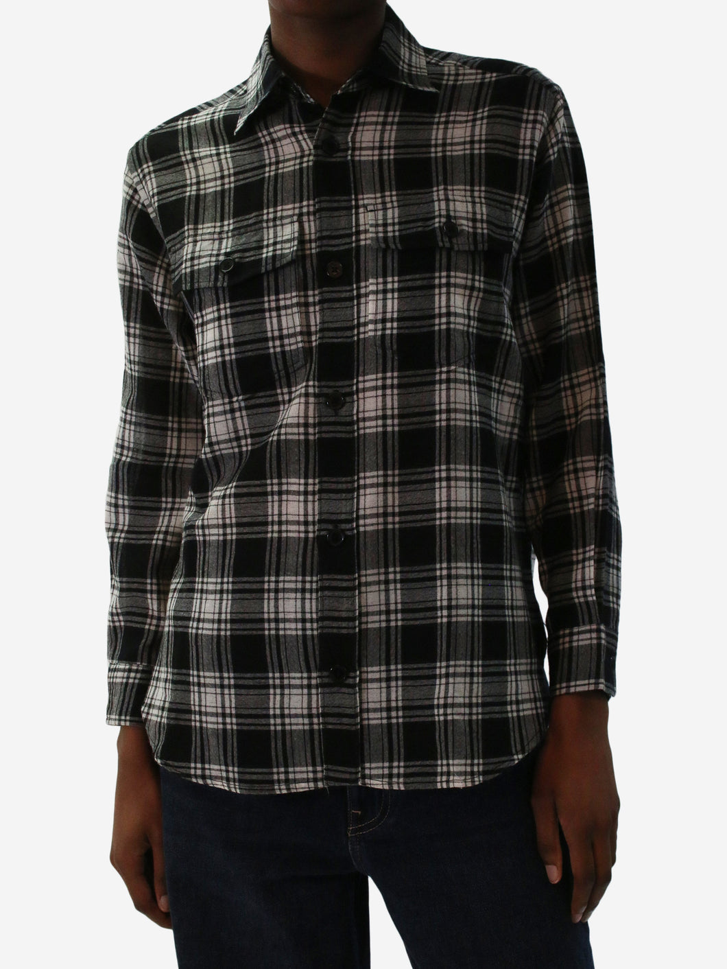 Black check pocket shirt - size XS Tops Saint Laurent 