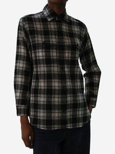 Saint Laurent Black check pocket shirt - size XS