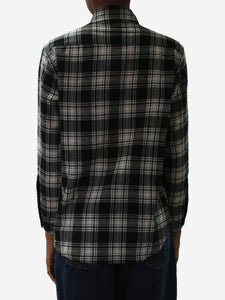 Saint Laurent Black check pocket shirt - size XS