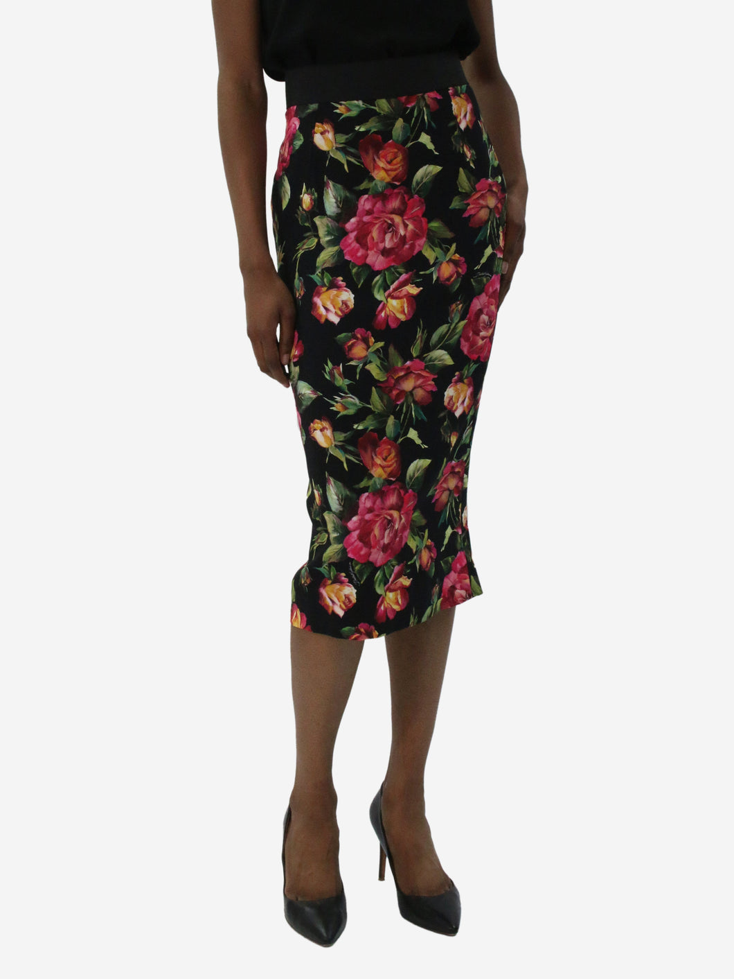Multi floral printed fitted pencil skirt - size IT 38 Skirts Dolce & Gabbana 