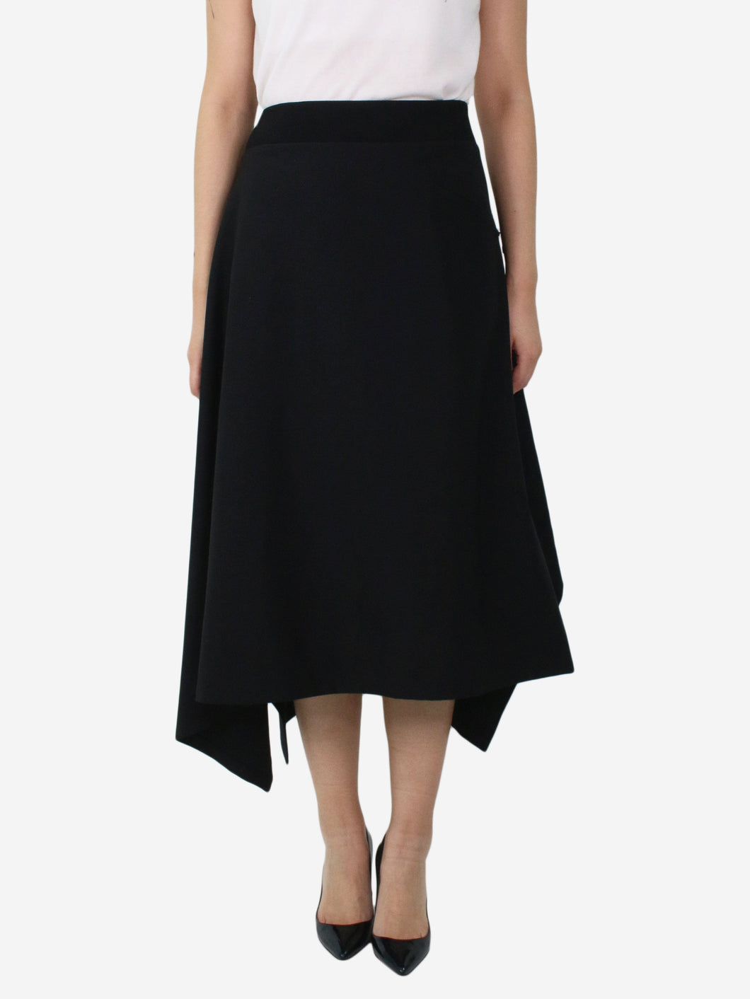 Black asymmetric skirt - size S Skirts Y-3 